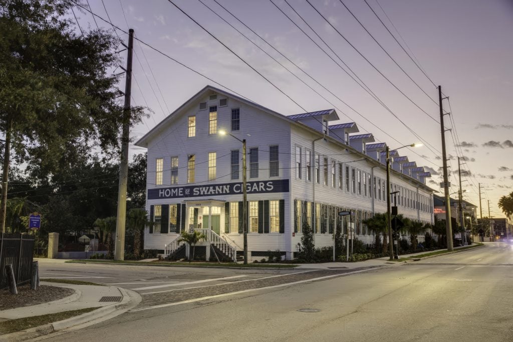 The historic former Oliva building in Ybor City is now Casa Oliva, which was originally built in 1885 as the R. Monné and Bro. Cigar Factory. Cigar Factory